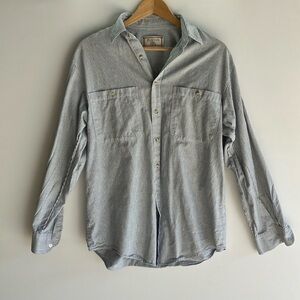 Burton Men's Light Blue Striped Button-Down Shirt